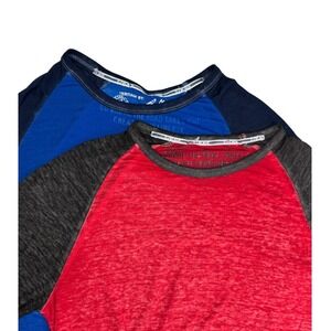 Heritage by C.J. Black Mens Size Lg True Liberty Burnout Ringer T-Shirt Lot of 2